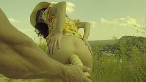 Last Sunny View on the city  for Stacy Bloom - anal action outdoor, fisting, dildo fucking.