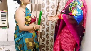 XXX Indian threesome sex with desi wife and Indian maid